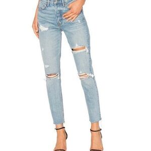 Distressed Light Blue Women's Jeans